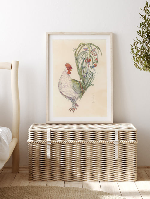 The Flower Tail Rooster (Art Print)