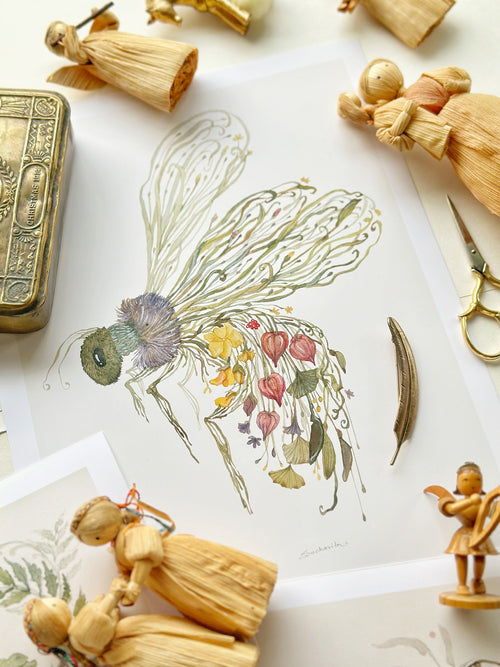 The Entomologist’s Ledger (Set of 3 Art prints)