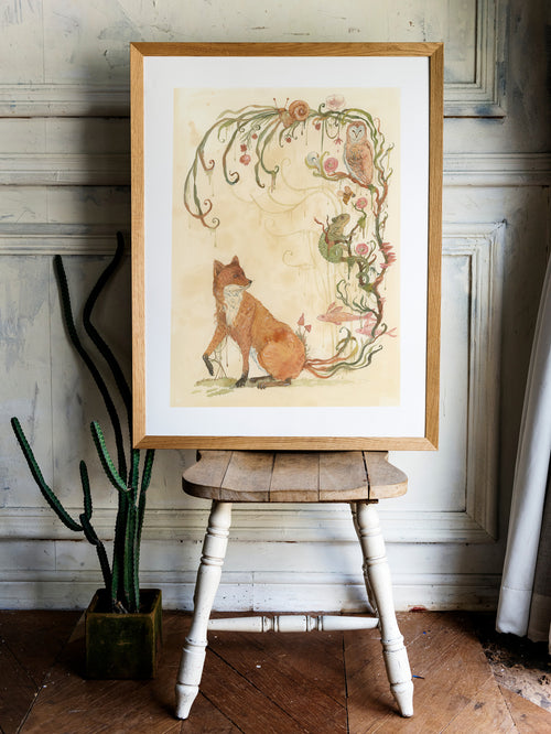Bedtime Stories Fox(Art Print)