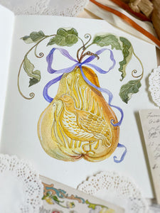 Patridge Pear (Original Watercolour)