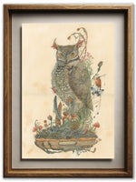 Cabinet of Curiosities-Owl (Art Print)