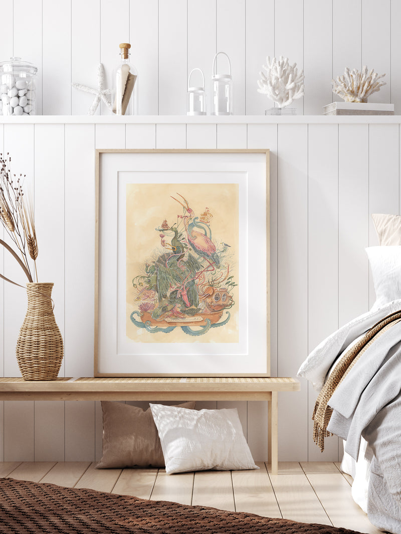 Mariners Curiosity Cabinet (Art Print)