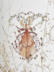 Patterned bug(Original, watercolour)