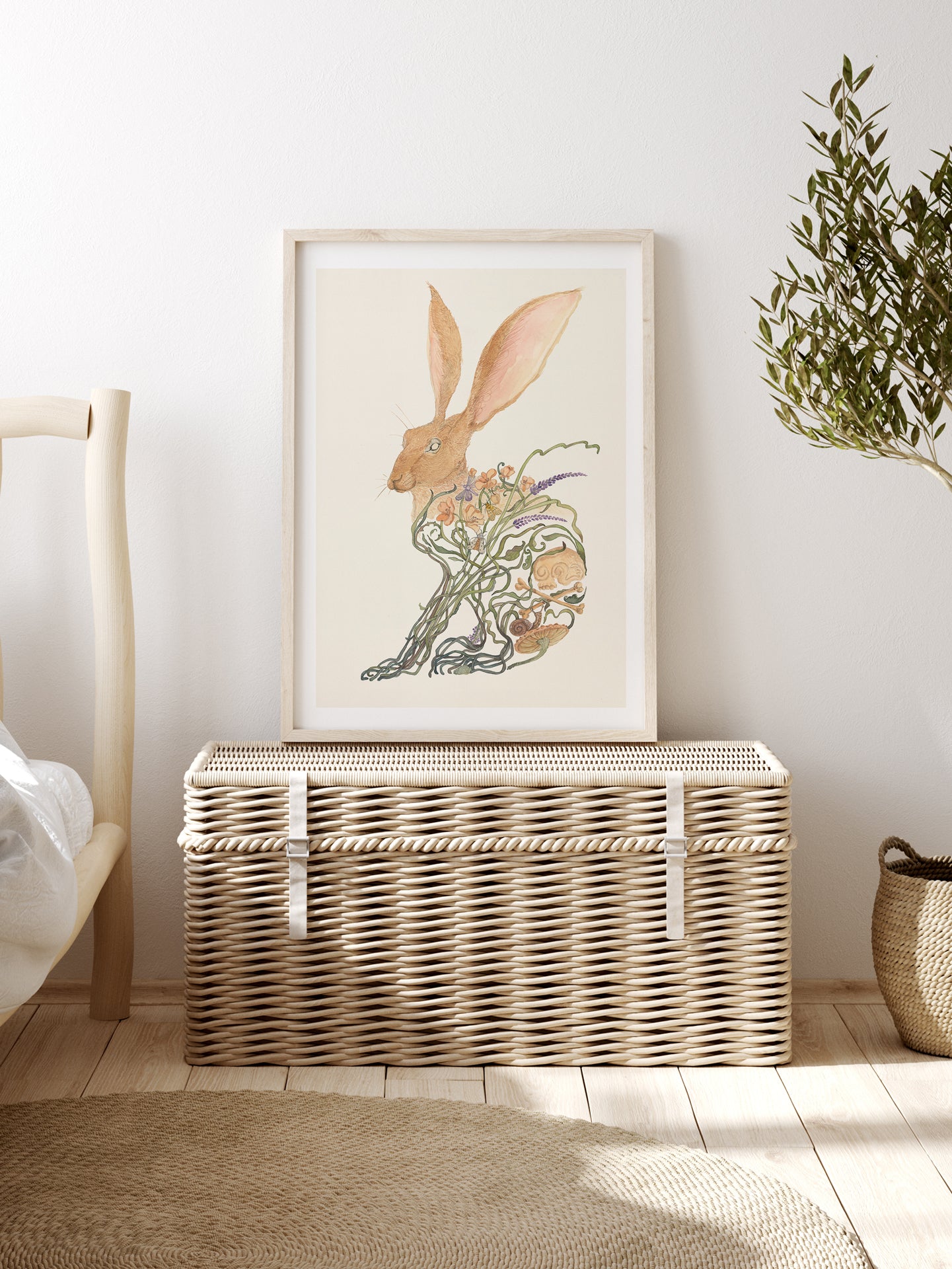 Botanical Hare (Art Print)
