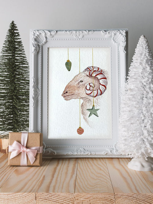 The Woodland Christmas Duo (Originals, Set of 2 watercolour postcards)