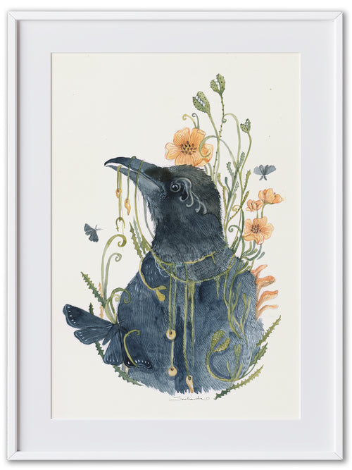 Witch's Spring Crow(Art Print)