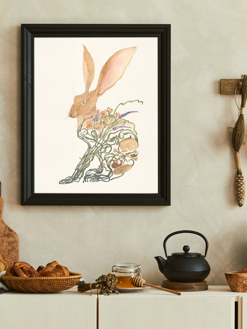 Botanical Hare (Art Print)
