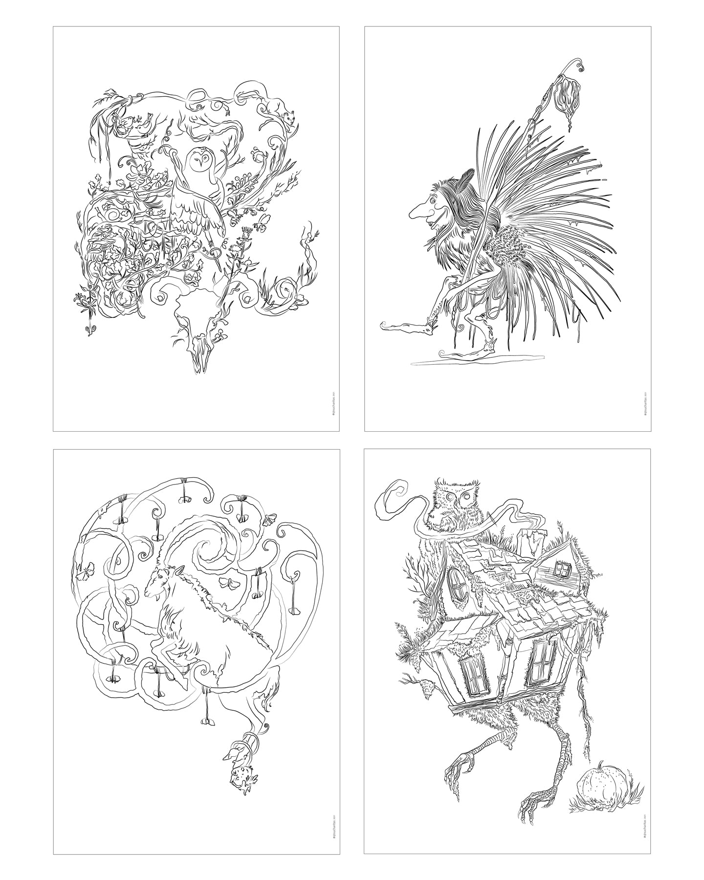 Let's Rocktober(Colouring Book, Instant Download )