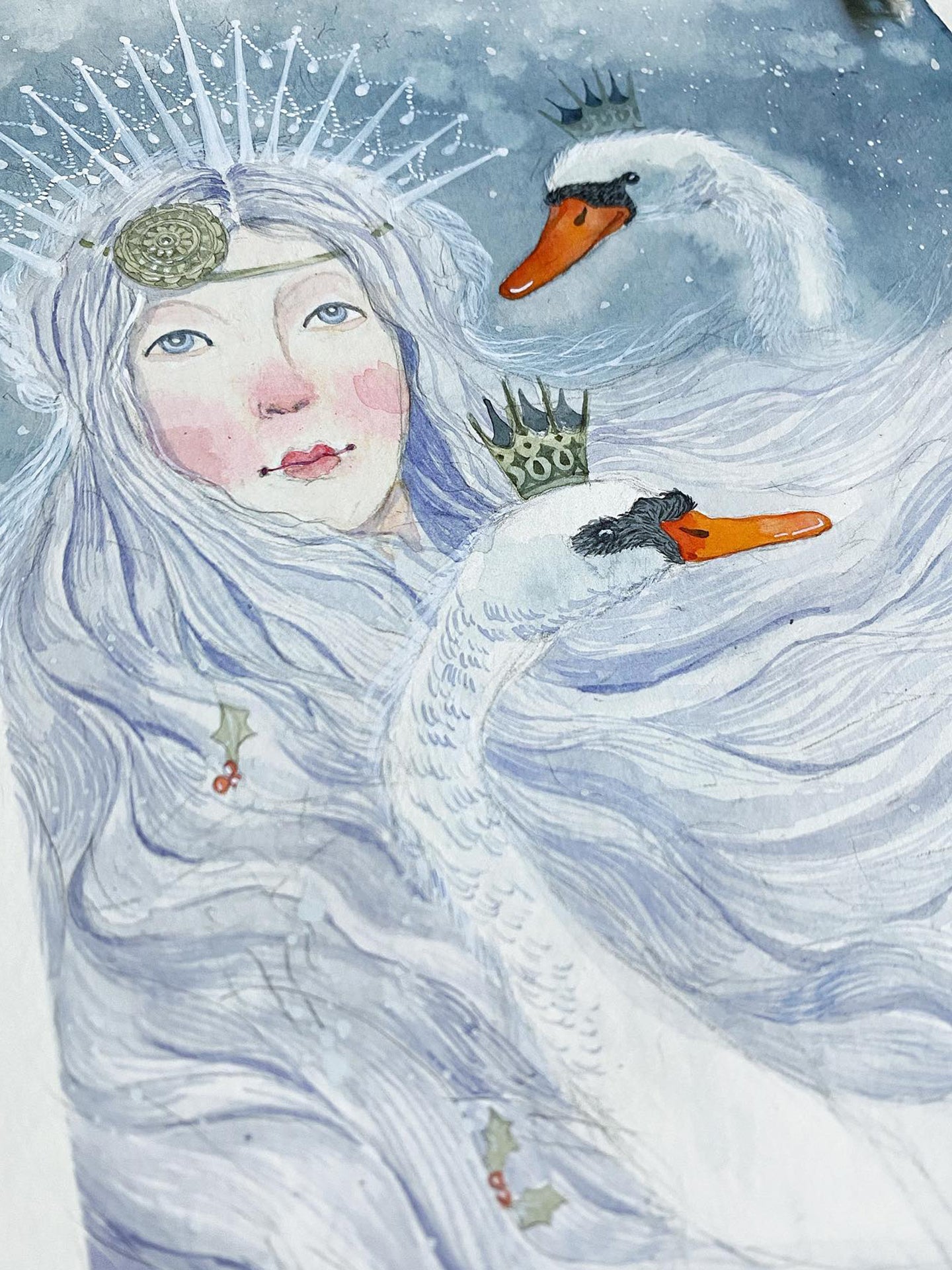 Winter Queen(Original, watercolour)